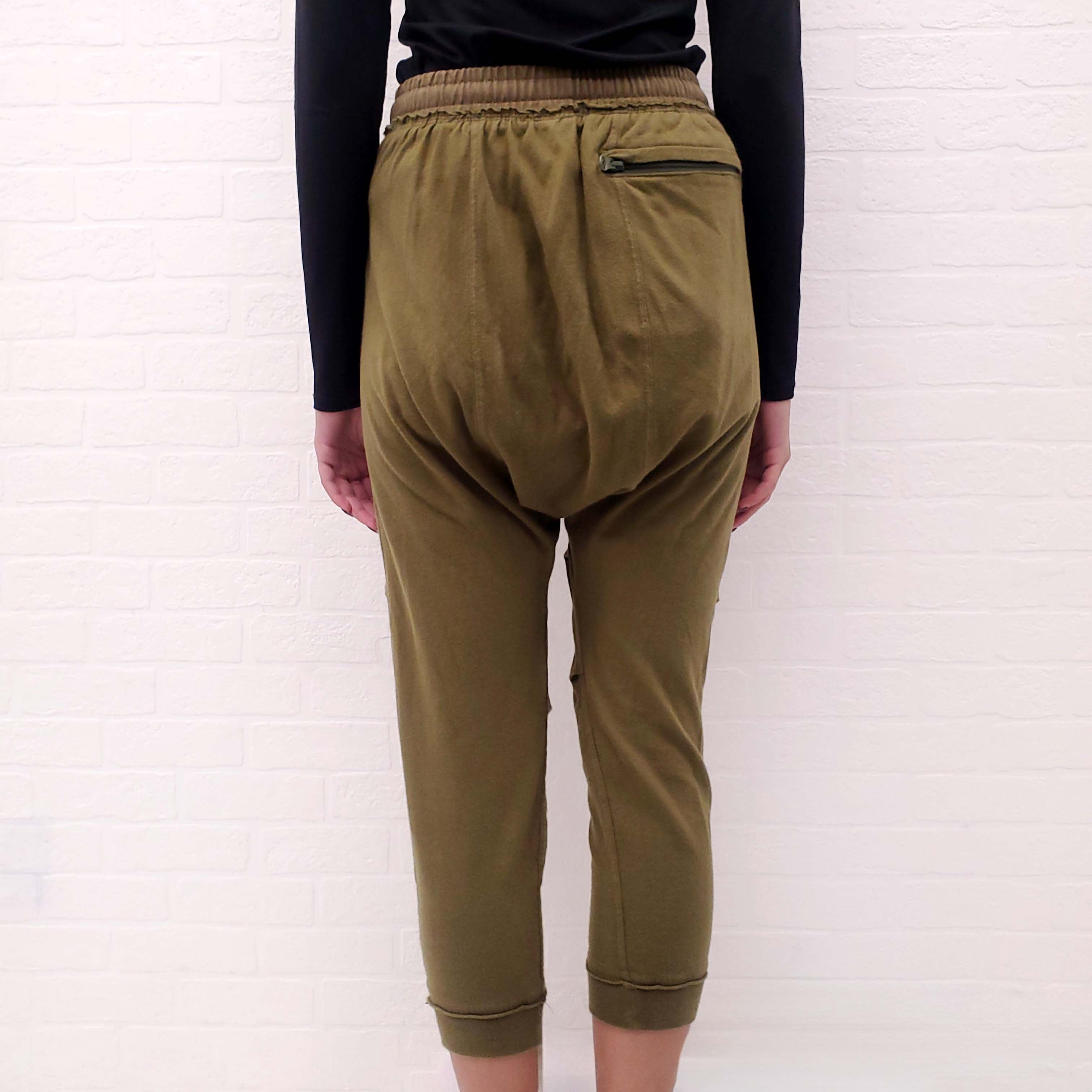 R13 HAREM SWEATPANTS WITH LEOPARD DRAWSTRING - SIZE XS