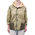 R13 REFURBISHED JACKET WITH SHEARLING AND VENTED UNDERARMS - SIZE S