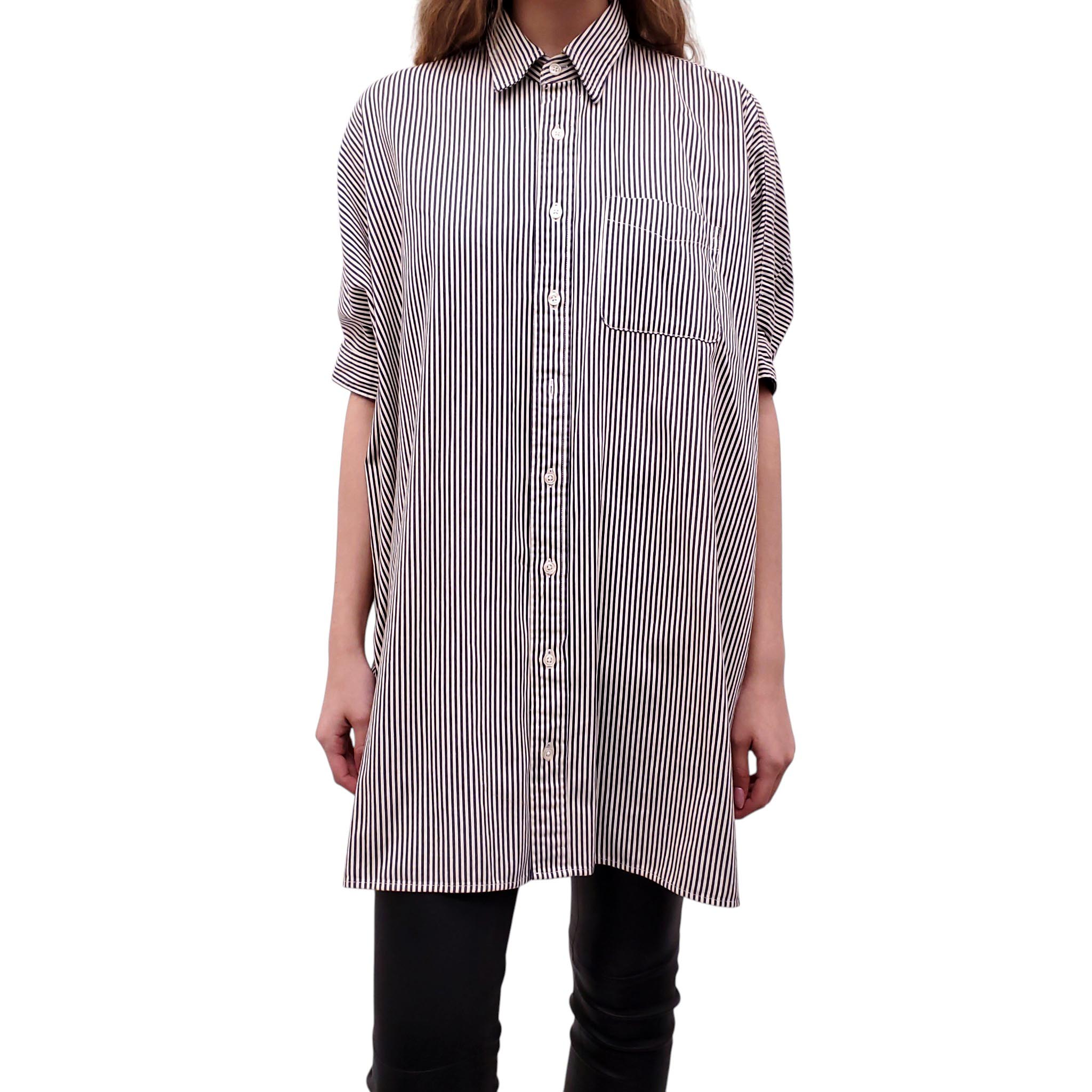 r13 oversized shirt dress R13 - Red Plaid Oversized Shirt Dress