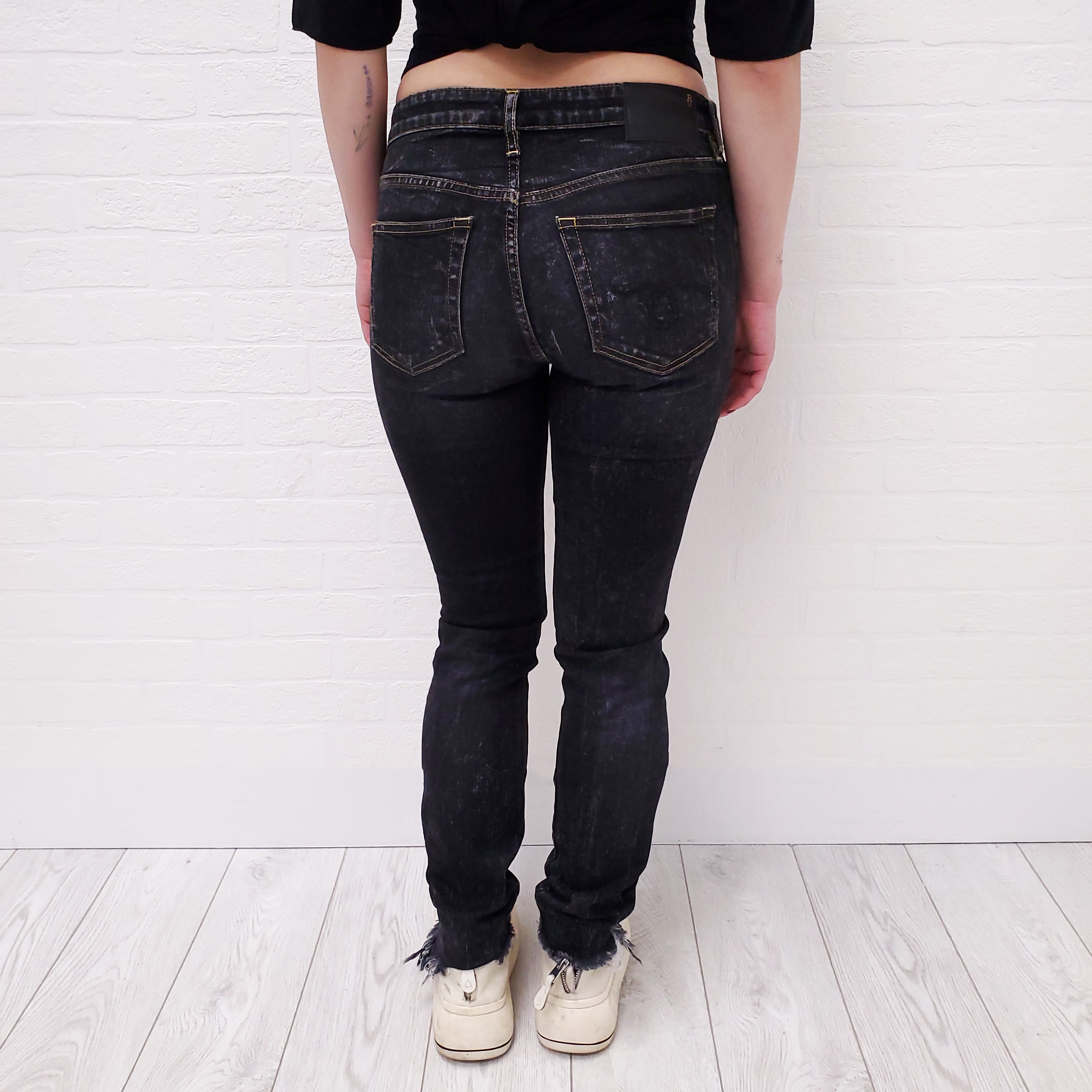 R13 'ALLISON SKINNY' TARLTON JEANS - SIZE 25