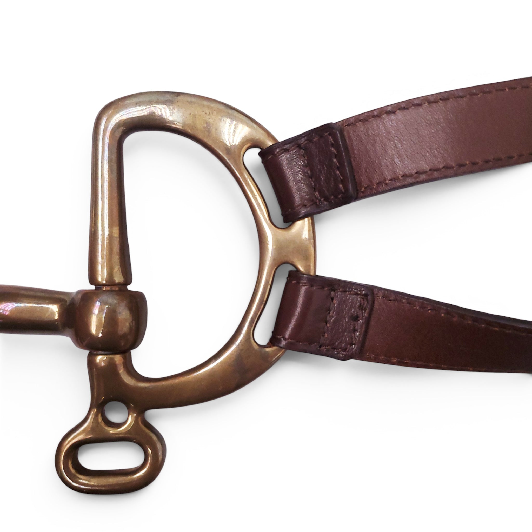 RALPH LAUREN BROWN EQUESTRIAN BELT - SIZE S