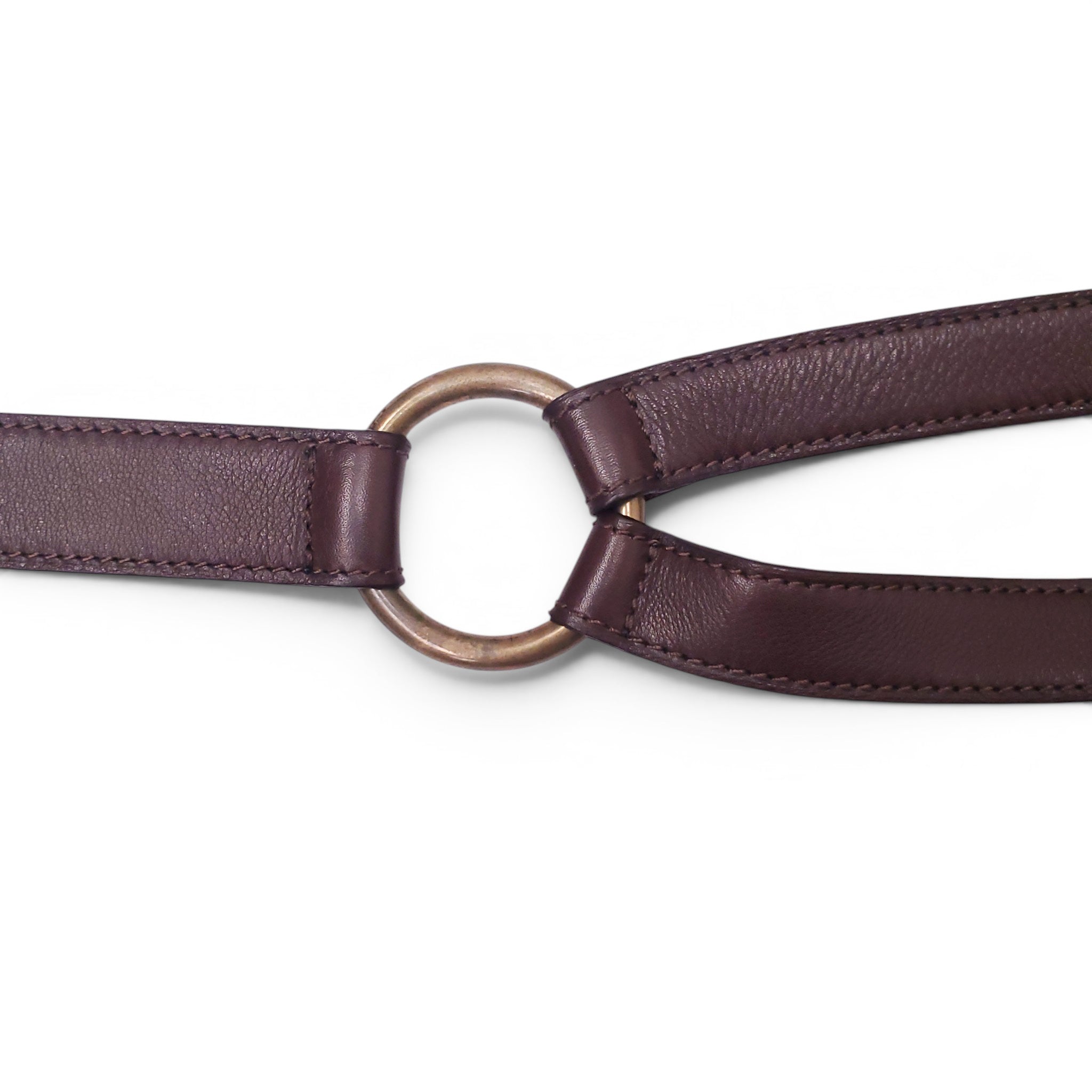 RALPH LAUREN BROWN EQUESTRIAN BELT - SIZE S