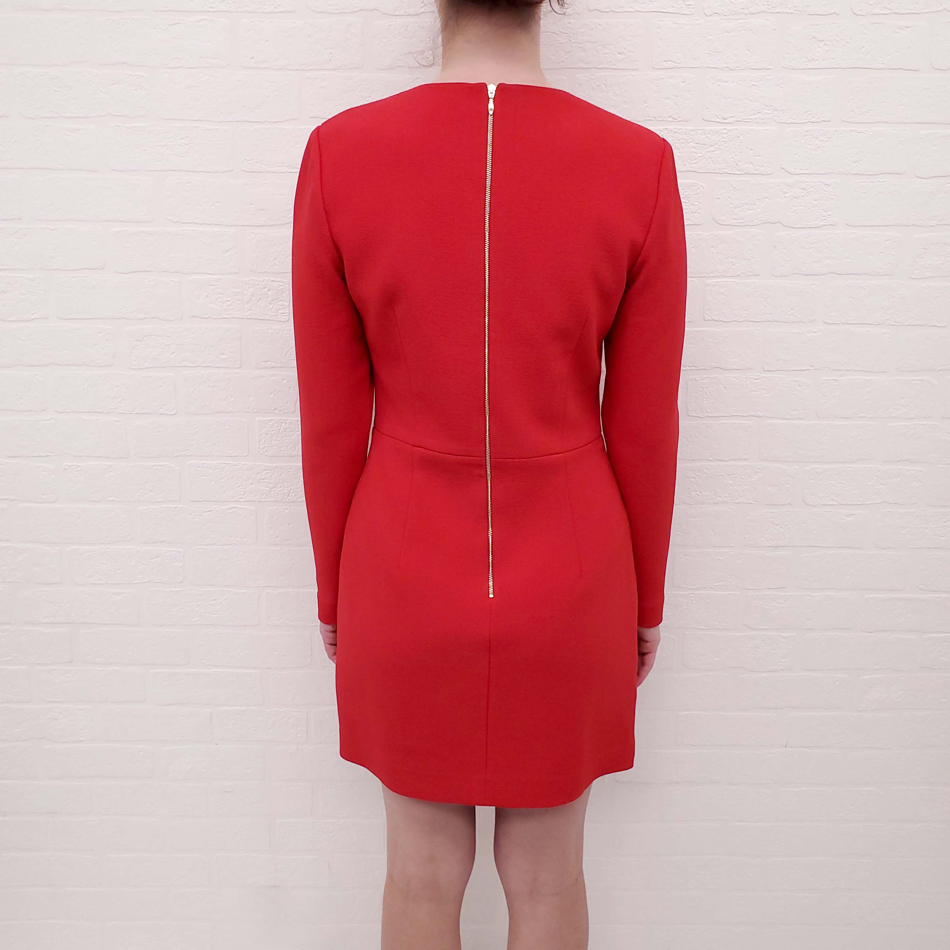 REBECCA VALLANCE RED BOW DRESS - SIZE 10 AU/6 US