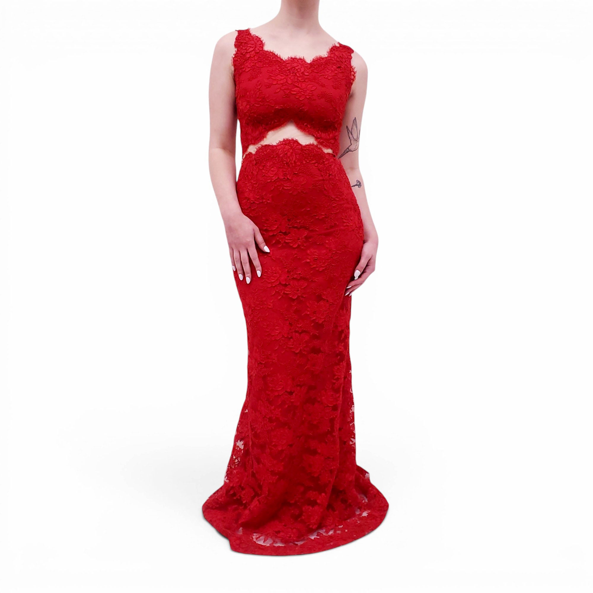 reem acra red dress Red Roxanne Dress