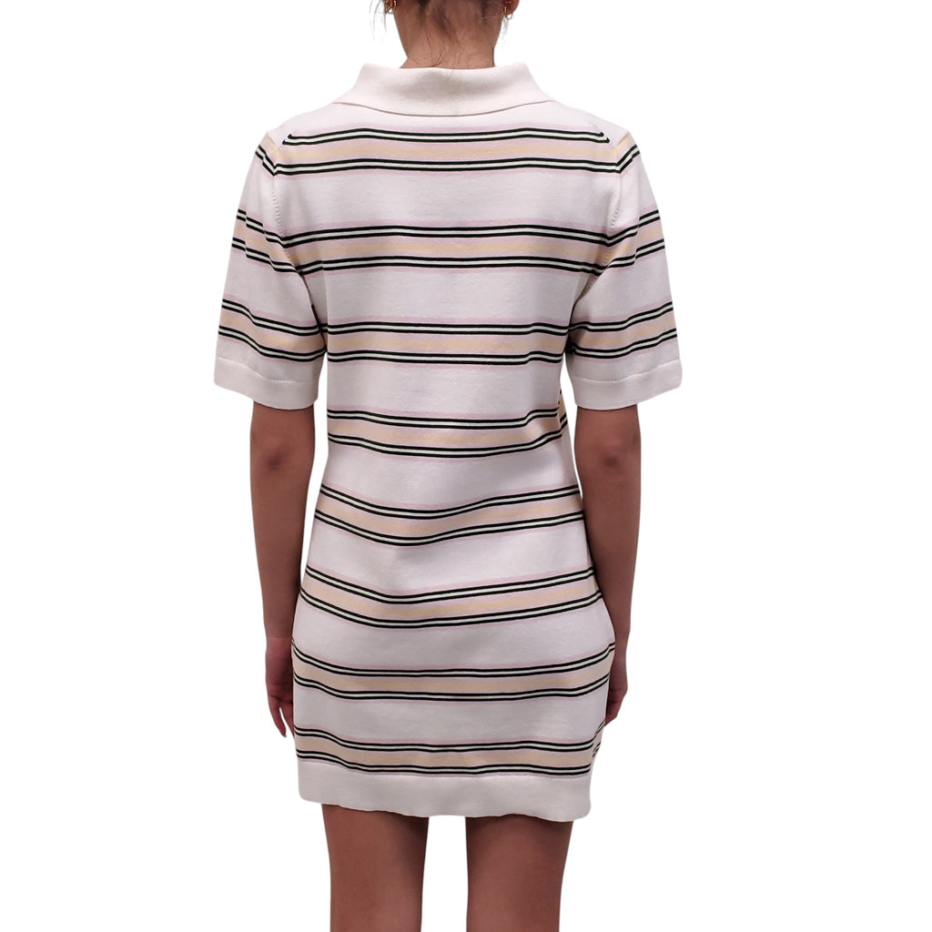 REFORMATION STRIPED POLO DRESS - SIZE M