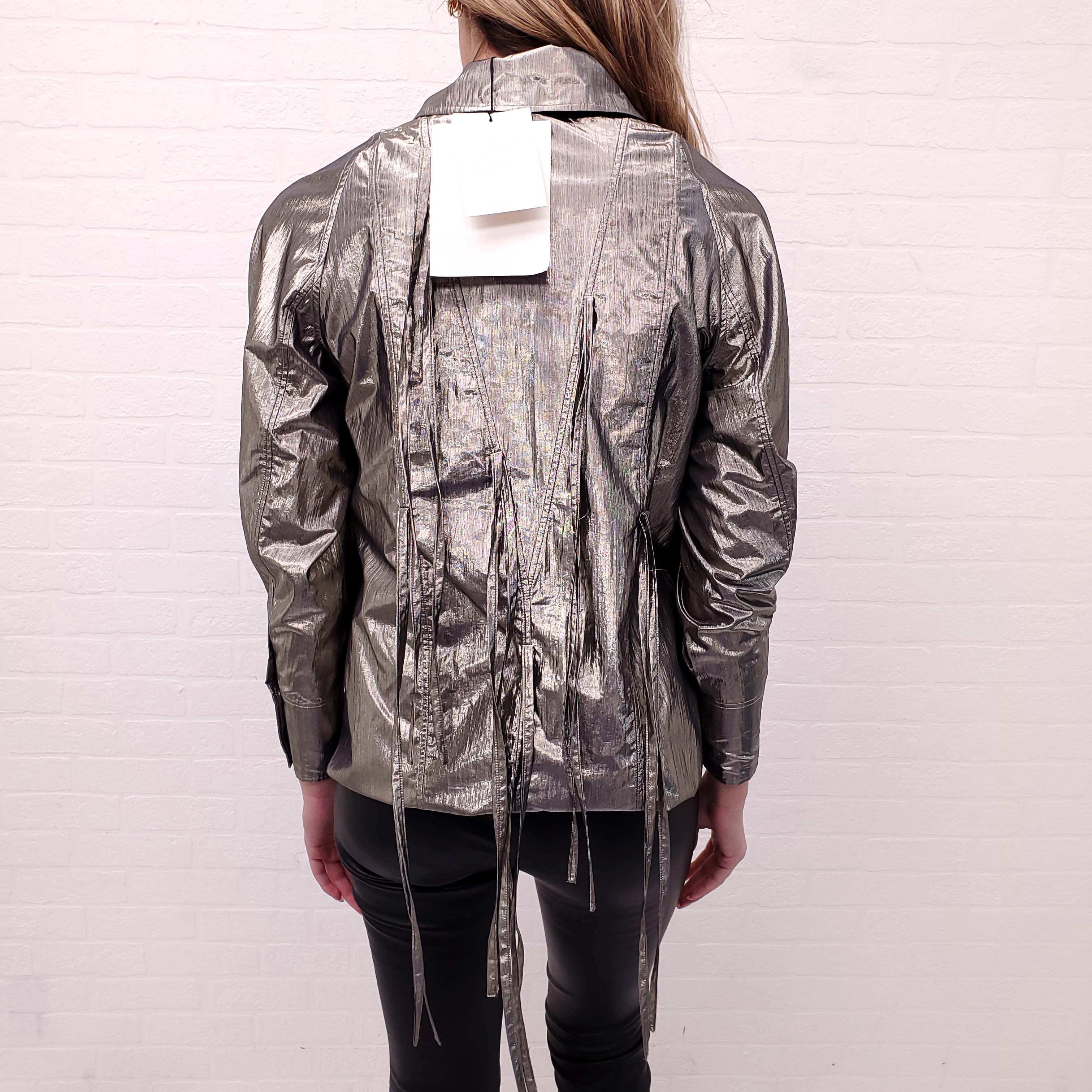 REJINA PYO LAME SHIRT - SIZE XS