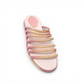 RENÉ CAOVILLA OMBRE CRYSTAL STRAPPY FLATS - SIZE 35