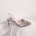 RENE CAOVILLA RHINESTONE EMBELLISHED HEEL - SIZE 35.5