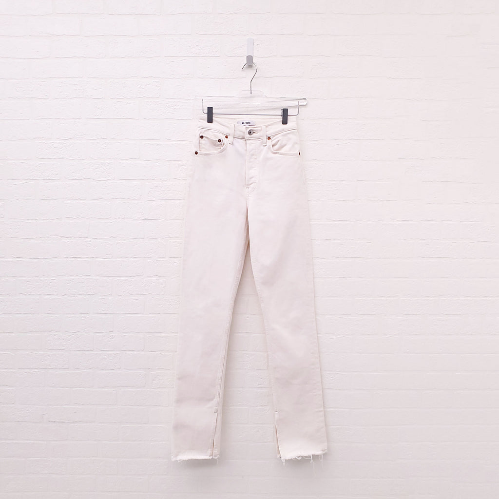 RE/DONE CREAM JEANS - SIZE 25