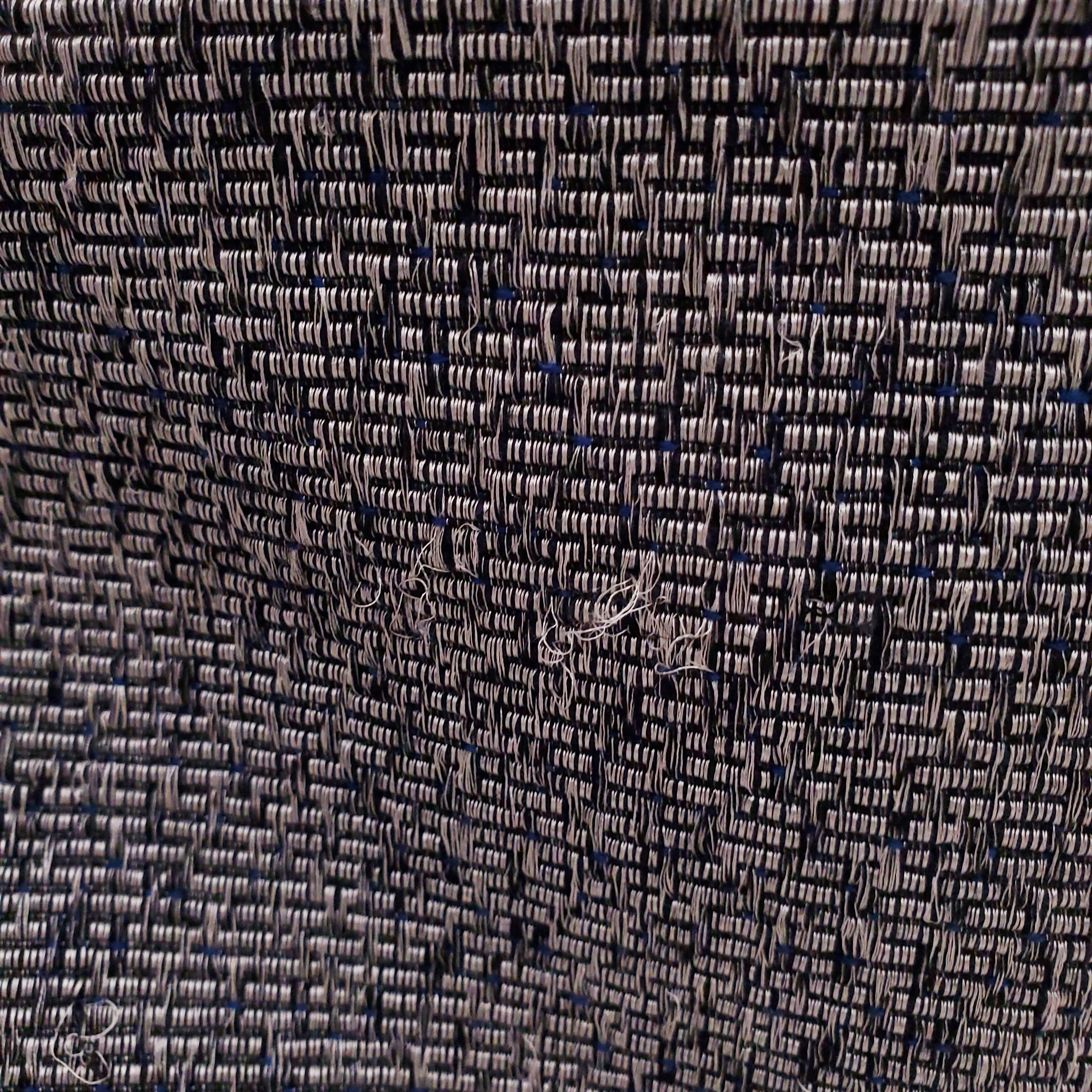 RICK OWENS BLACK/WHITE TWEED COAT - SIZE 8