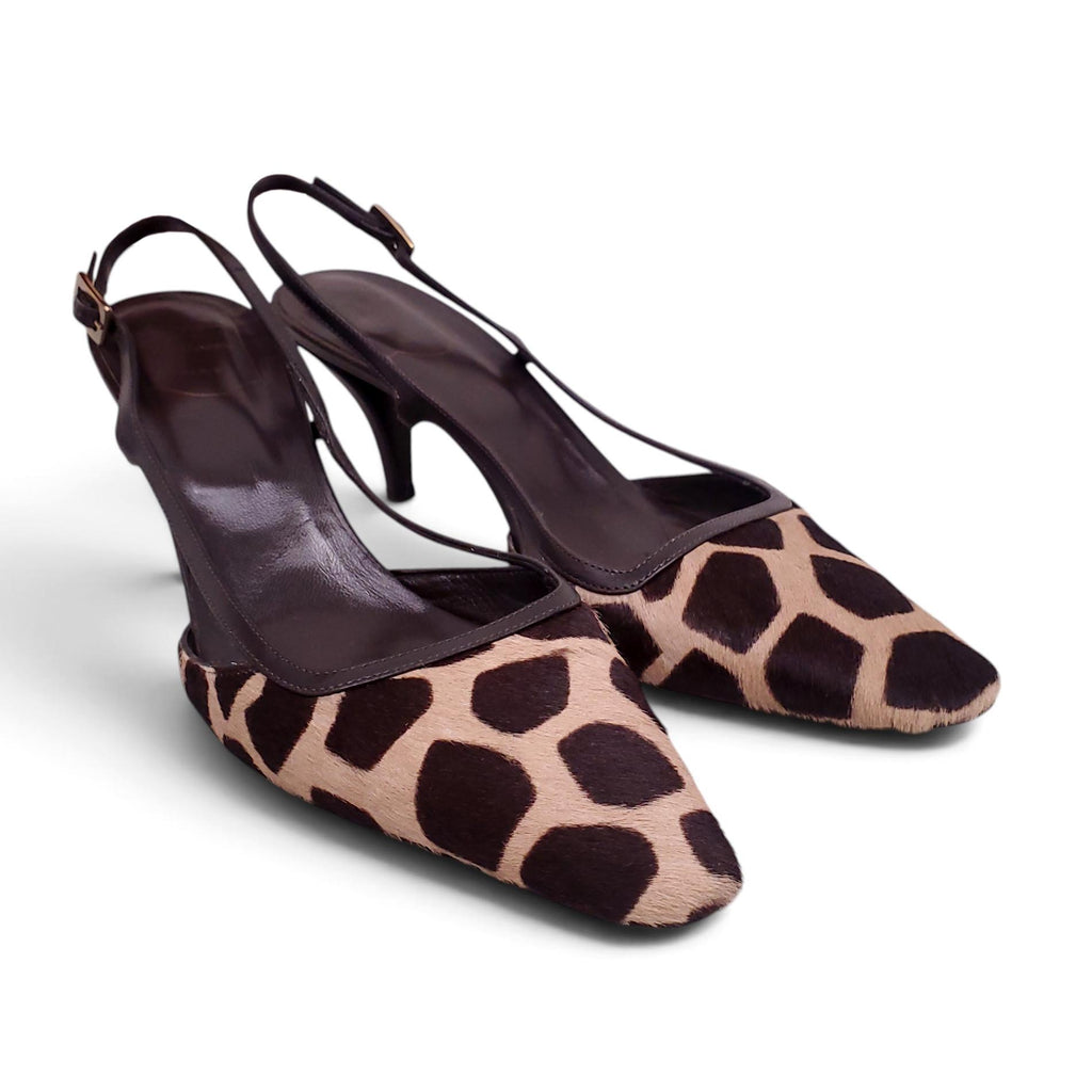 ROGER VIVIER CALF HAIR KITTEN HEELS - SIZE 40