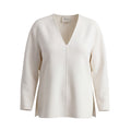 RÓHE SCULPTURAL LONG SLEEVE CREAM TOP - SIZE 38