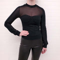 RTA BLACK BUSTIER TOP - SIZE XS