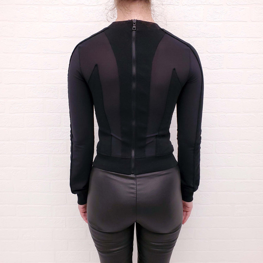 RTA BLACK BUSTIER TOP - SIZE XS