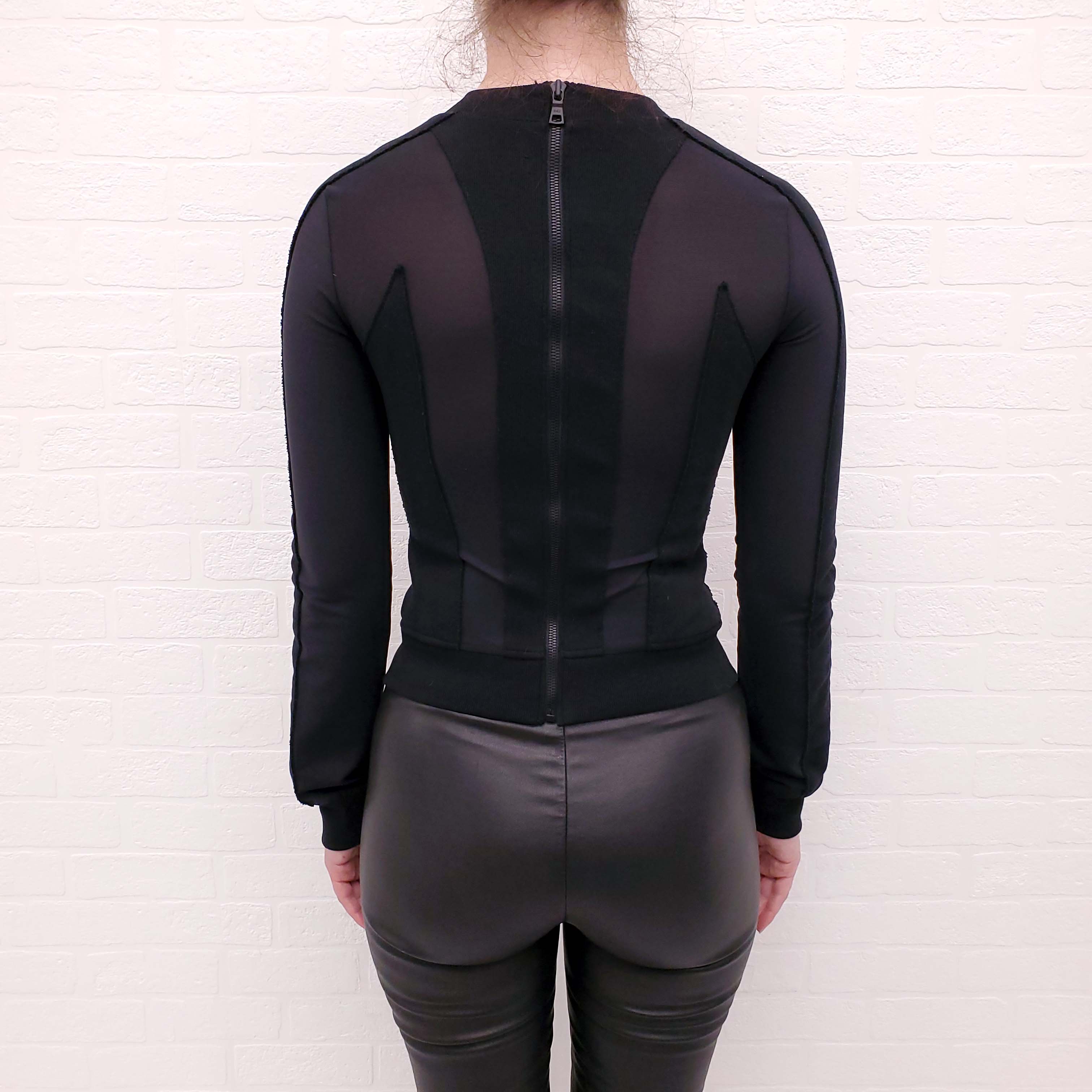 RTA BLACK BUSTIER TOP - SIZE XS