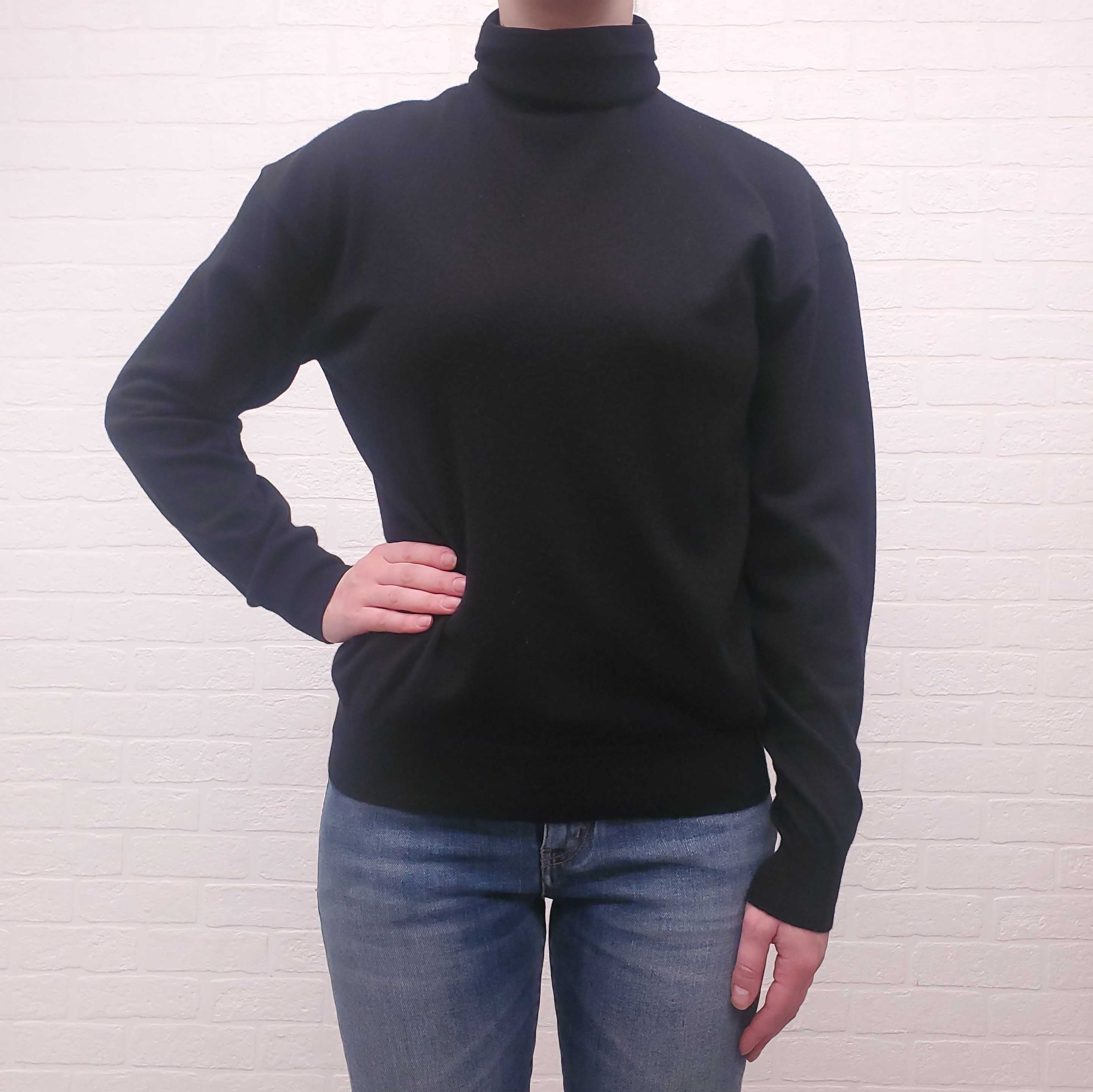 SAINT LAURENT 100% CASHMERE TURTLENECK - SIZE XS