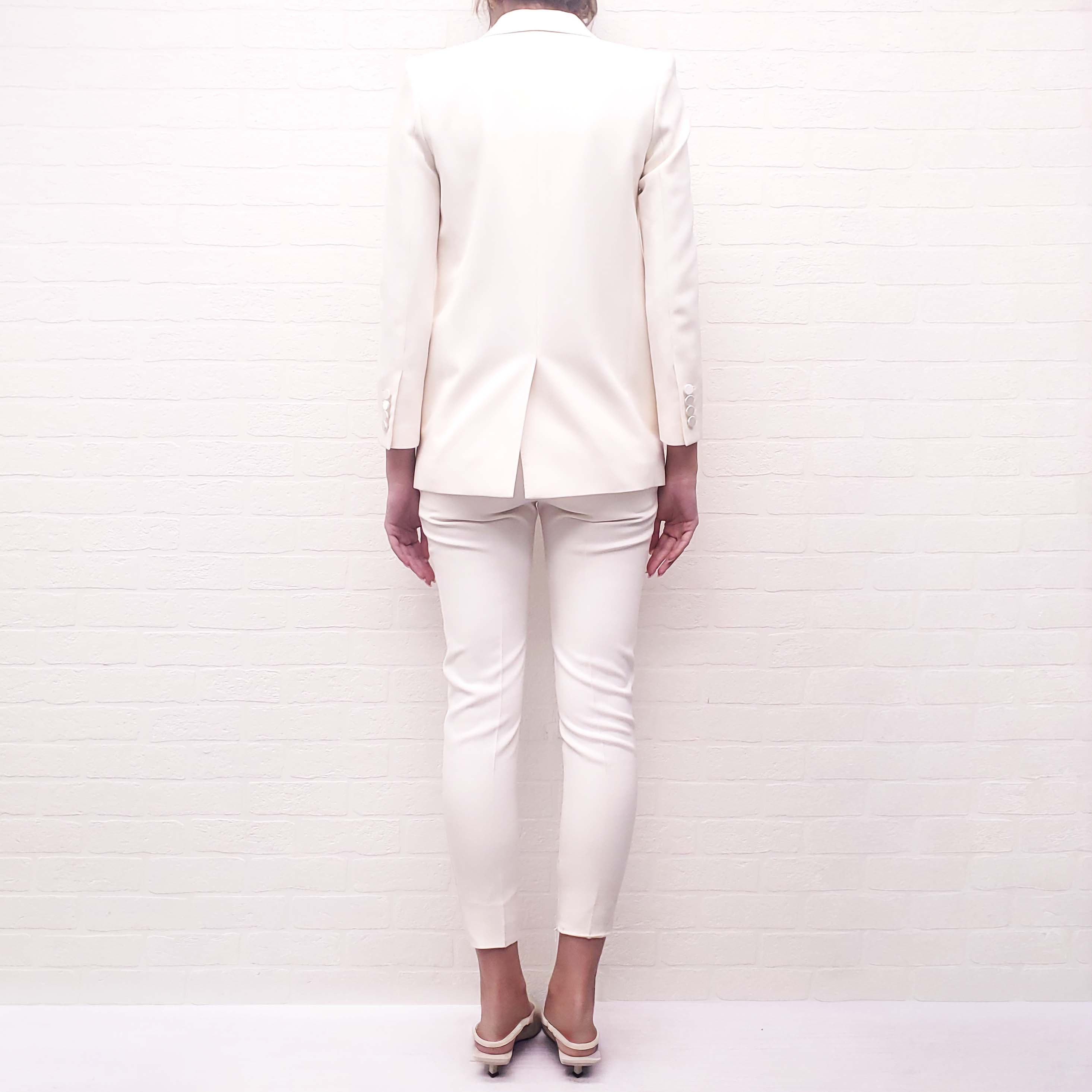 SAINT LAURENT 2021 CREAM TUXEDO 3-PIECE SET - SIZE 34