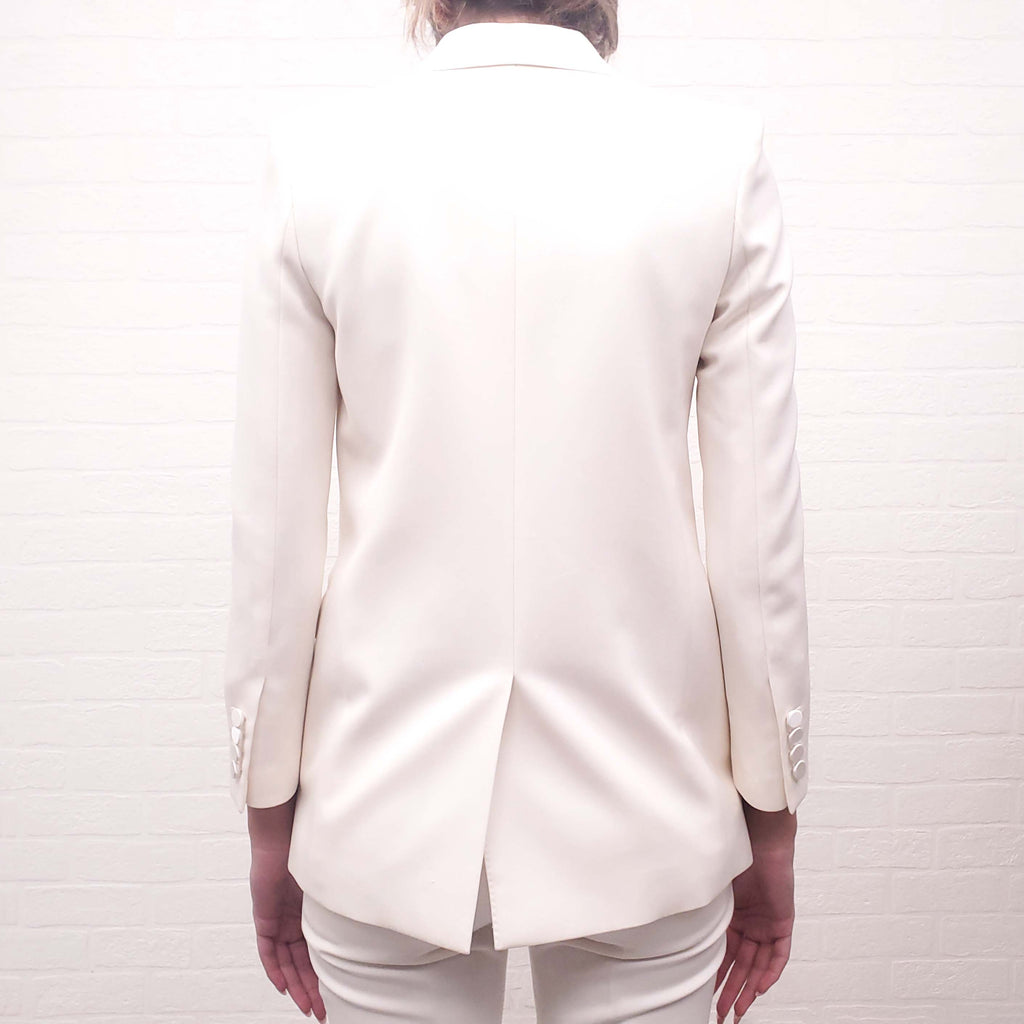 SAINT LAURENT 2021 CREAM TUXEDO 3-PIECE SET - SIZE 34