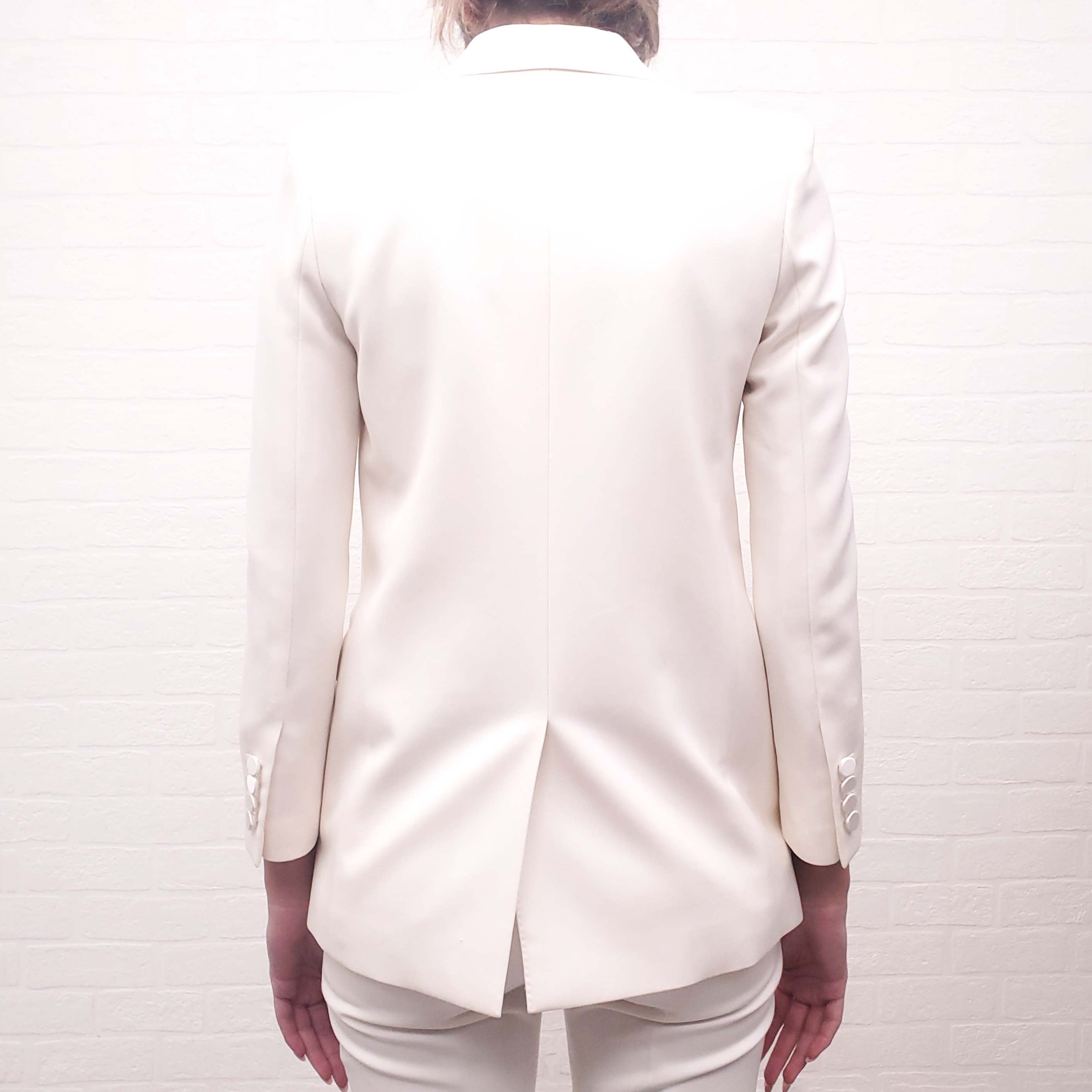 SAINT LAURENT 2021 CREAM TUXEDO 3-PIECE SET - SIZE 34