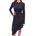 SAINT LAURENT BLACK DRESS WITH CRYSTAL STAR - SIZE 38