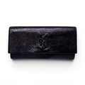 SAINT LAURENT BLACK LEATHER CLUTCH