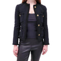 SAINT LAURENT BLACK TWEED JACKET - SIZE 36