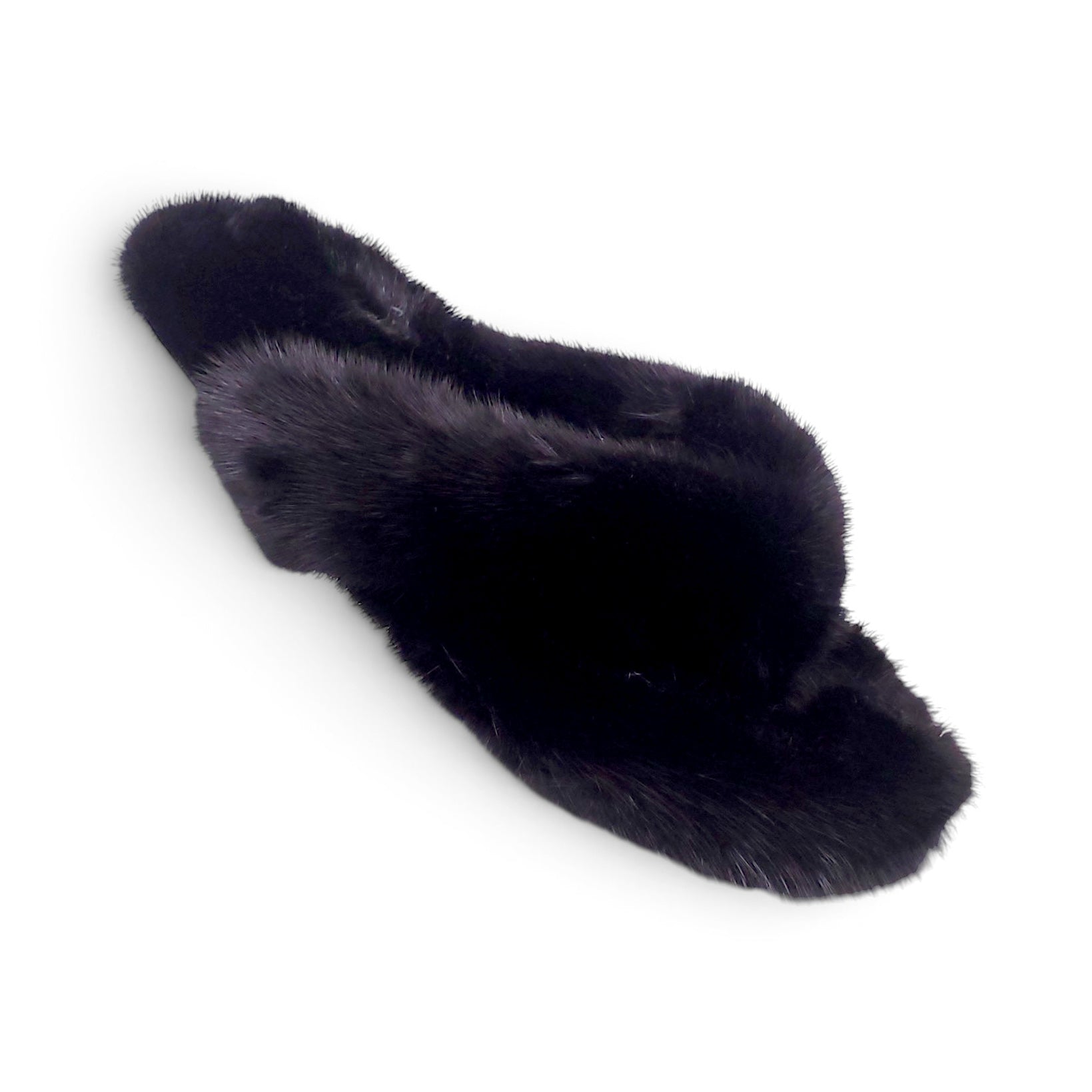 SAINT LAURENT FUR SANDALS - SIZE 39