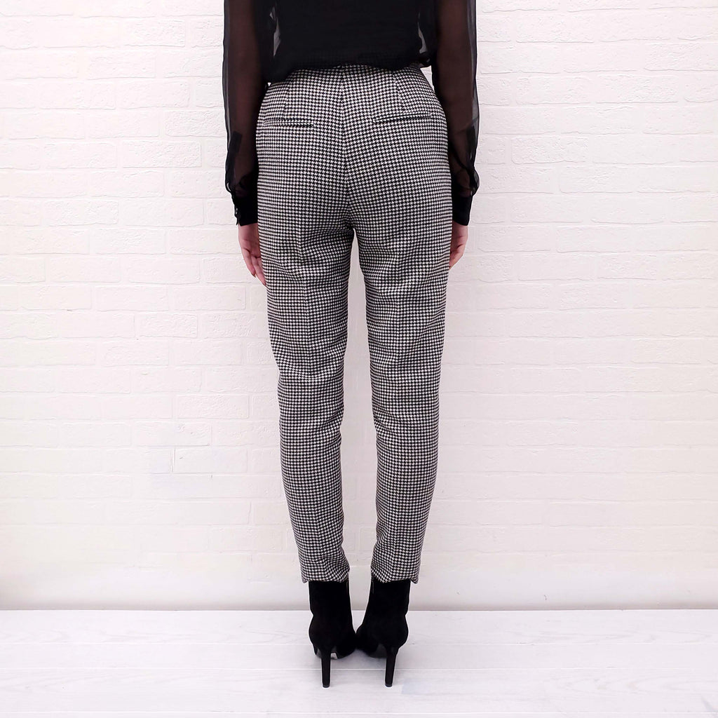 SAINT LAURENT HOUNDSTOOTH TROUSERS - SIZE 38