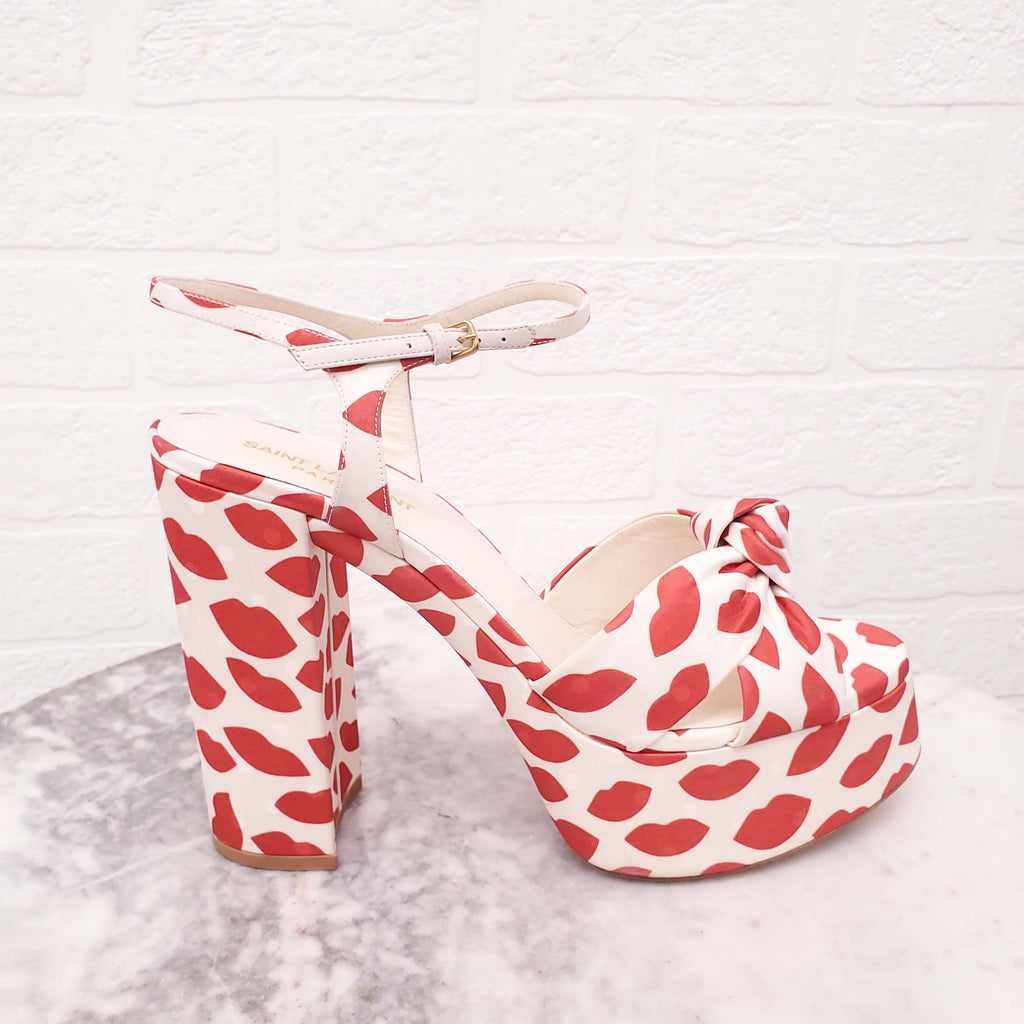 SAINT LAURENT LIP BIANCA PLATFORM - SIZE 41