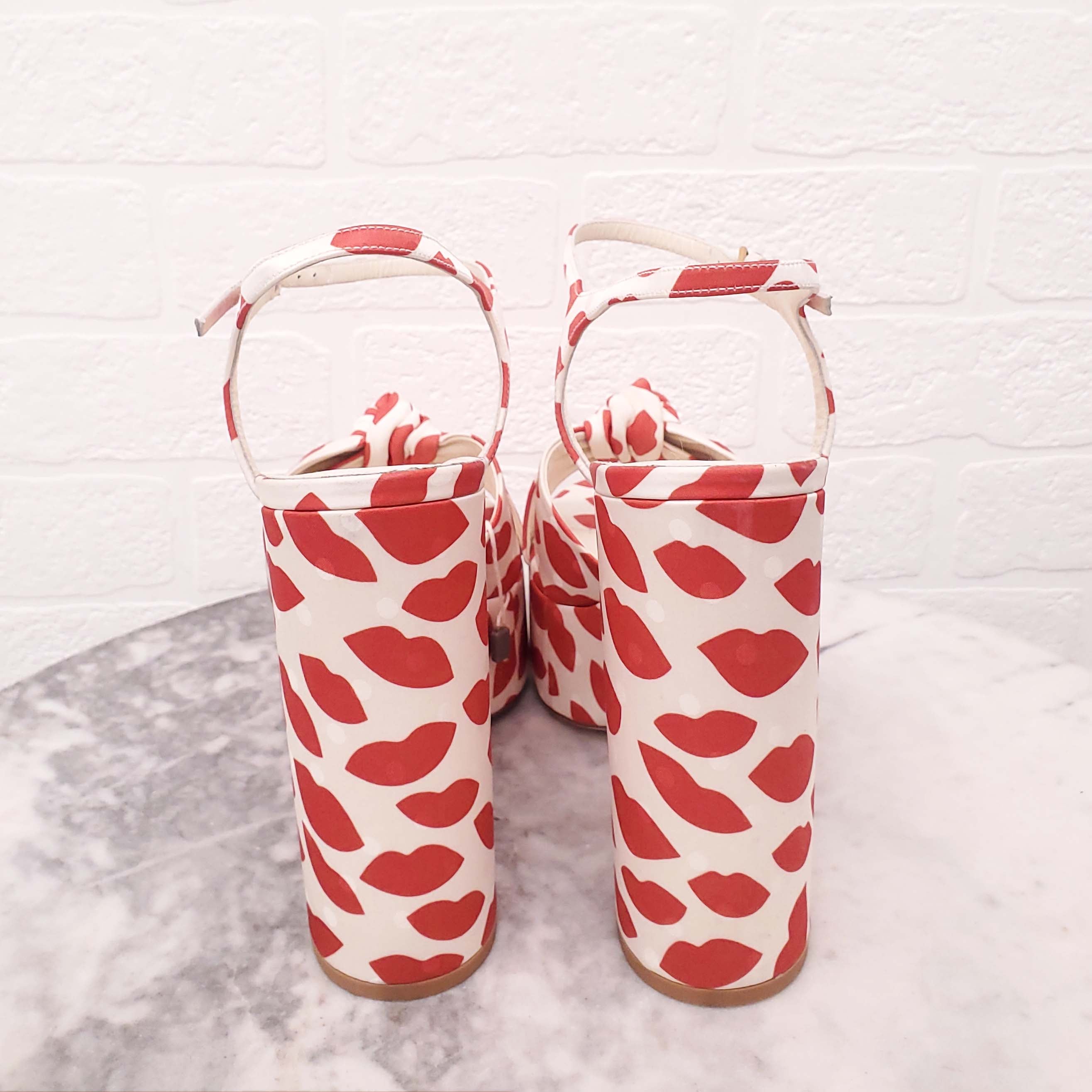 SAINT LAURENT LIP BIANCA PLATFORM - SIZE 41