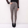 SAINT LAURENT PLAID STRETCH TROUSERS - SIZE 36