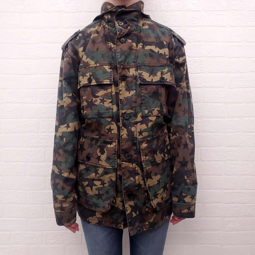SAINT LAURENT STAR ARMY PRINT JACKET - SIZE M