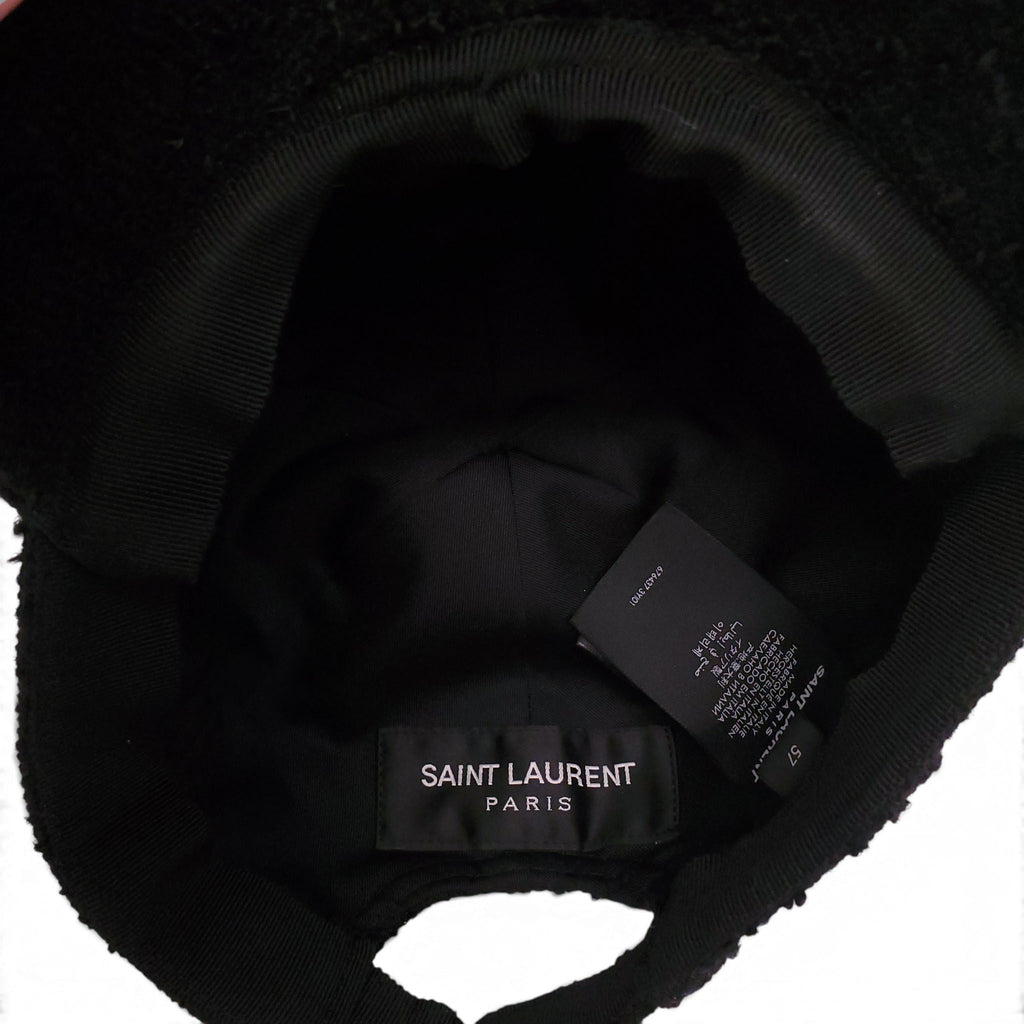 SAINT LAURENT TWEED  BASEBALL HAT - SIZE 57