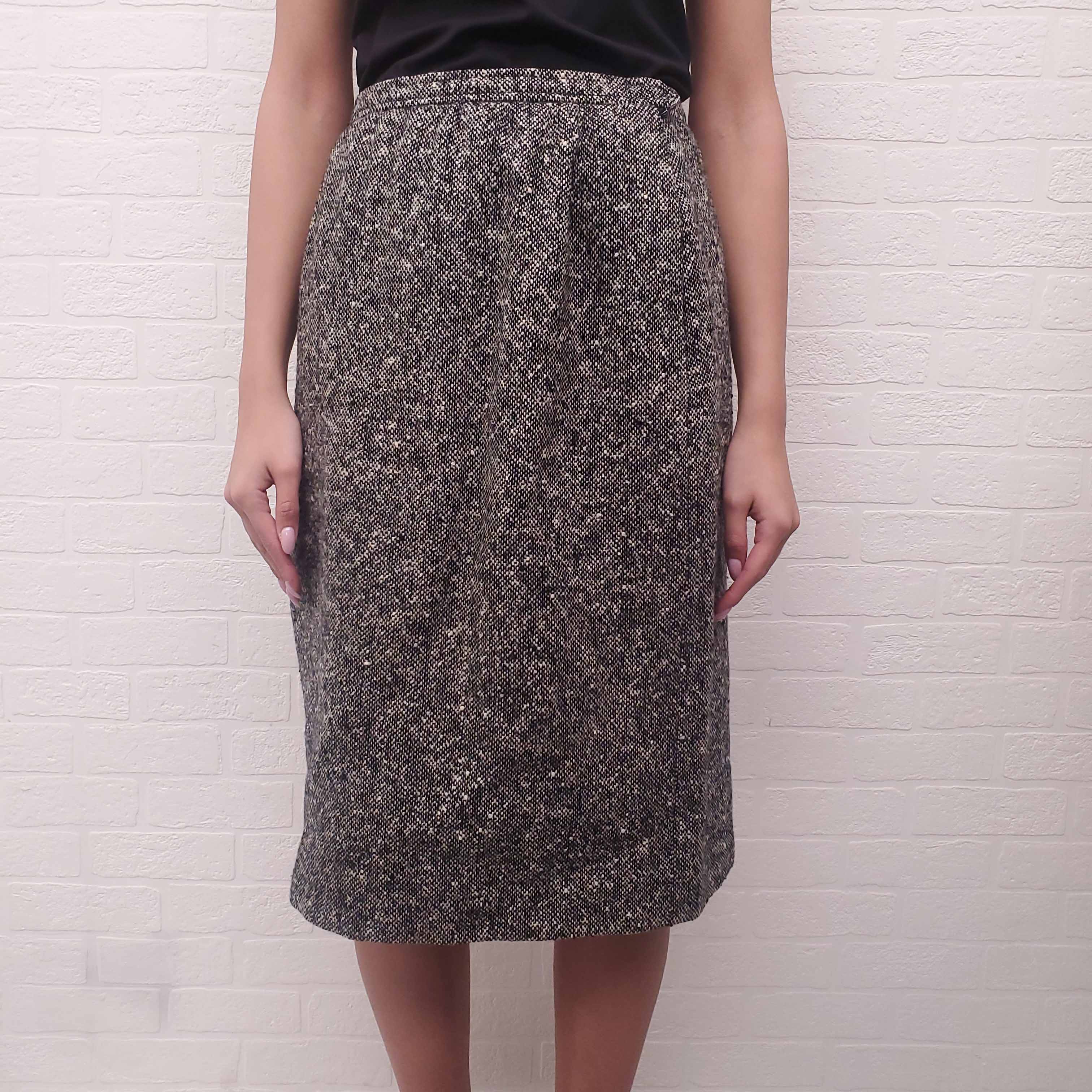 SAINT LAURENT VINTAGE TWEED SUIT - SIZE 40