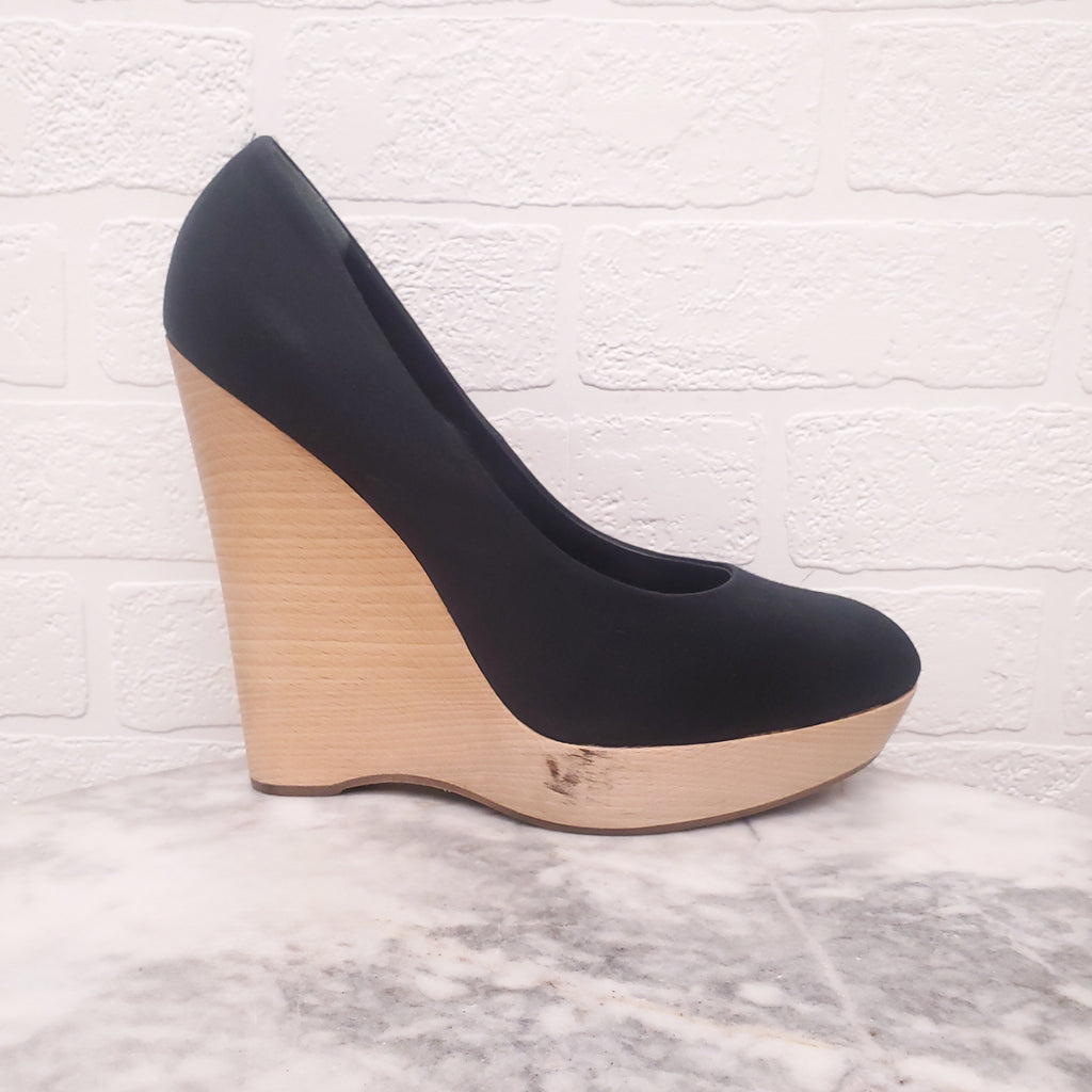 SAINT LAURENT YSL PLATFORM WEDGES - SIZE 42