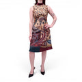 SALVATORE FERRAGAMO LEAF PATTERNED DRESS - SIZE 38