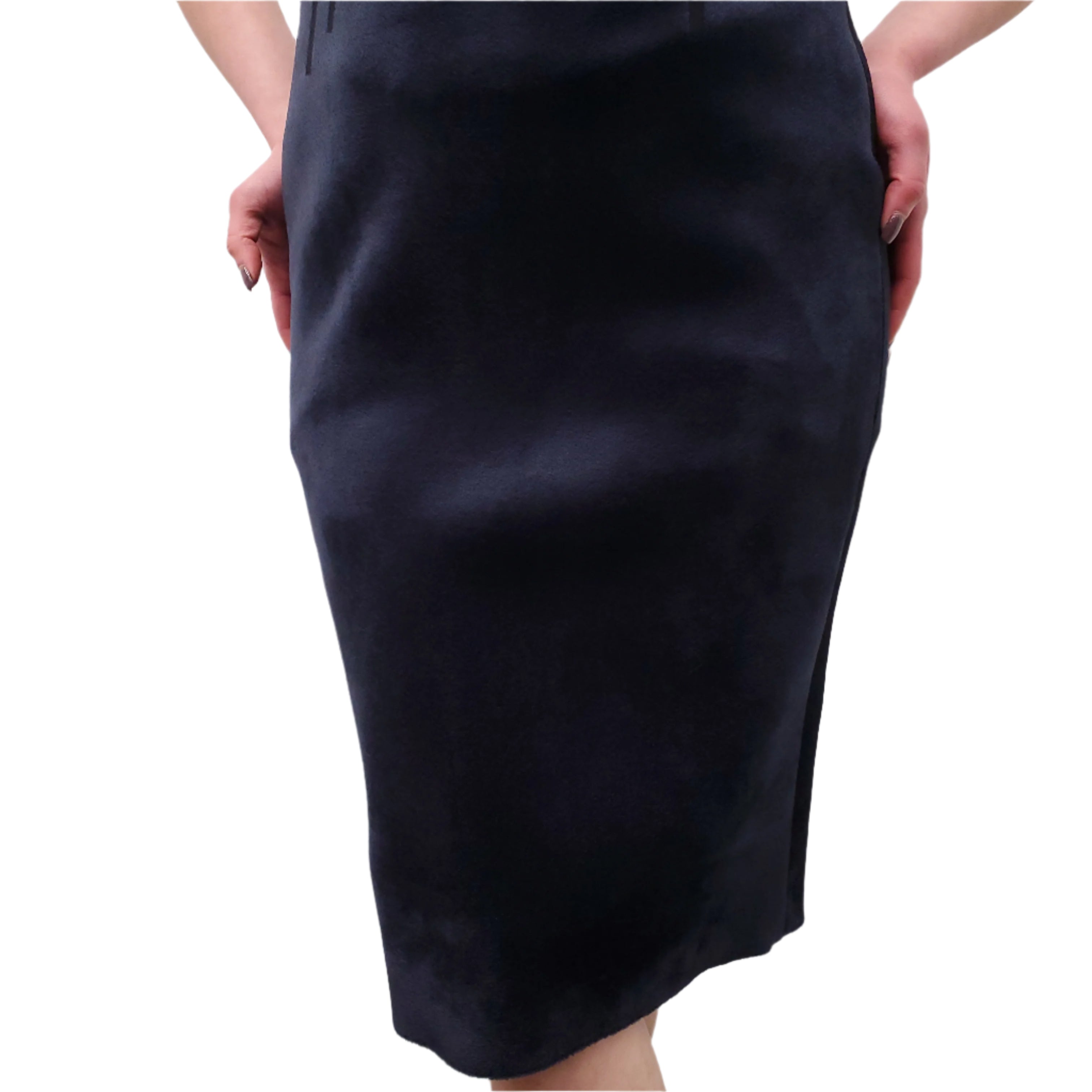 SALVATORE FERRAGAMO NAVY DRESS - SIZE S