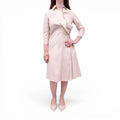 SALVATORE FERRAGAMO NUDE TRENCH JACKET DRESS - SIZE 38