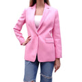 SANDRO PINK POLKA DOT BLAZER - SIZE 38