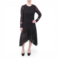 SEE BY CHLOÉ BLACK CROCHET DRESS - SIZE M