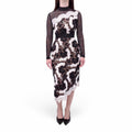 SELF PORTRAIT BLACK AND WHITE LACE DRESS - SIZE 2