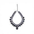 SILVER, GREY AND BLUE CRYSTAL NECKLACE