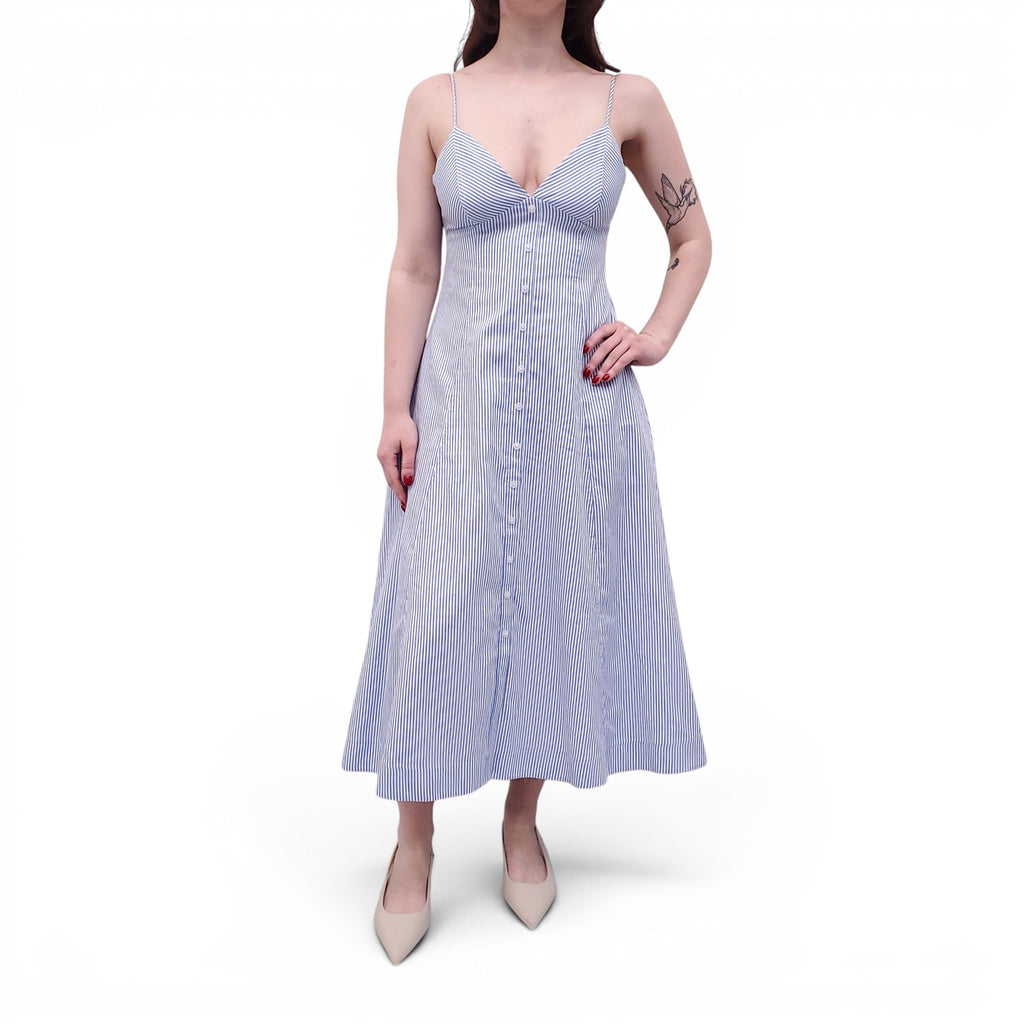 SIMKHAI BLUE STRIPED DRESS - SIZE 6