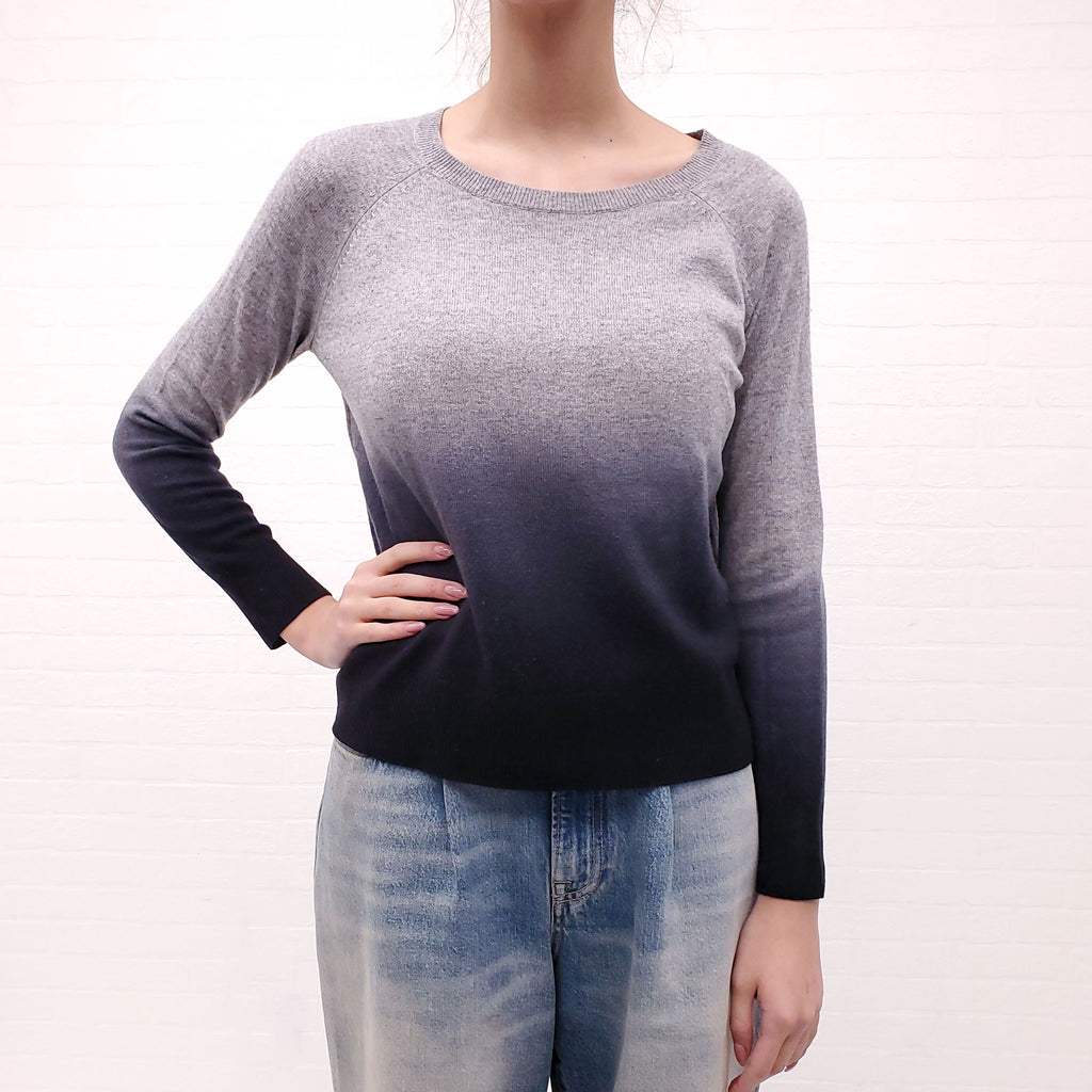 SKULL CASHMERE OMBRE SWEATER - SIZE XS