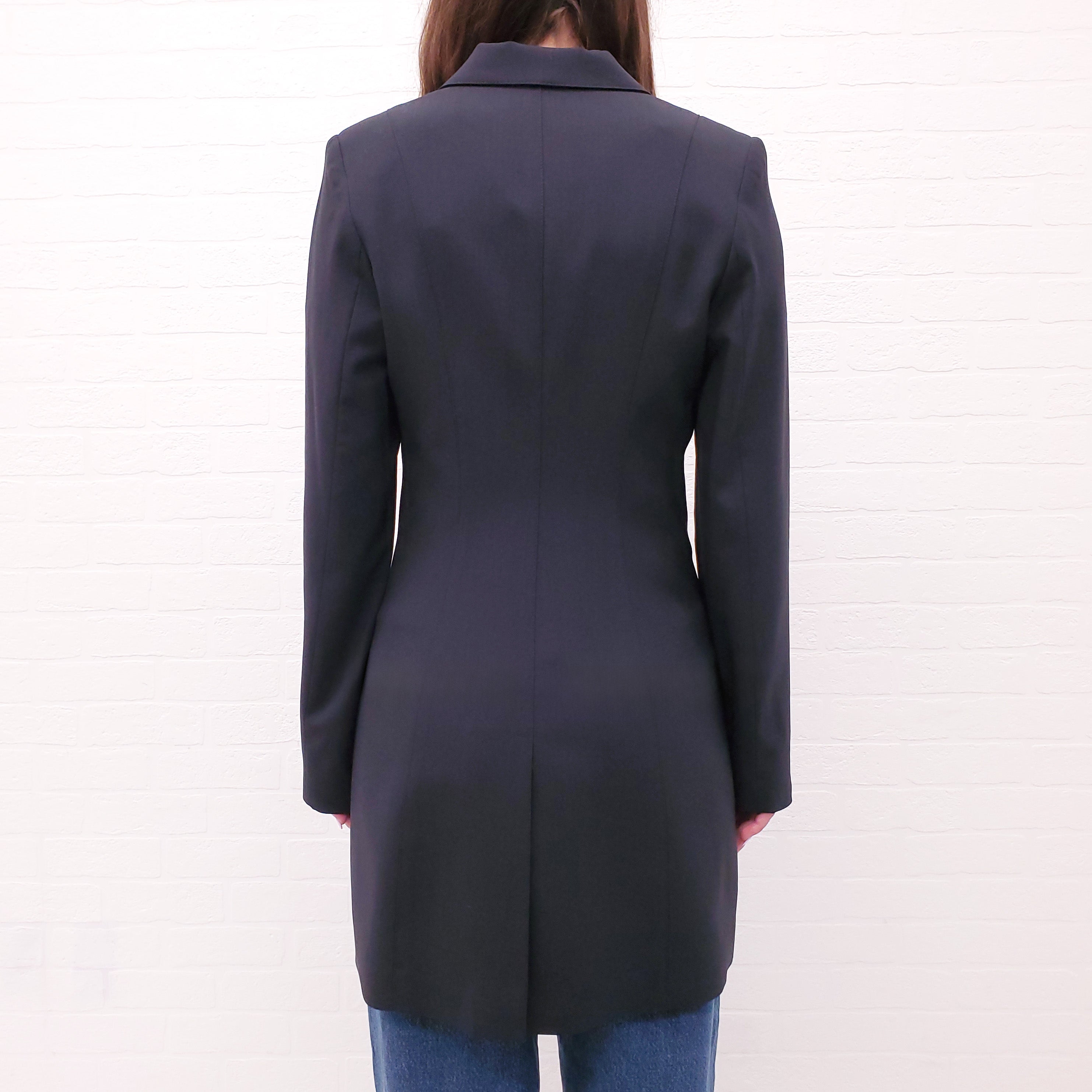 SMYTHE BLACK LONG BLAZER - SIZE 0