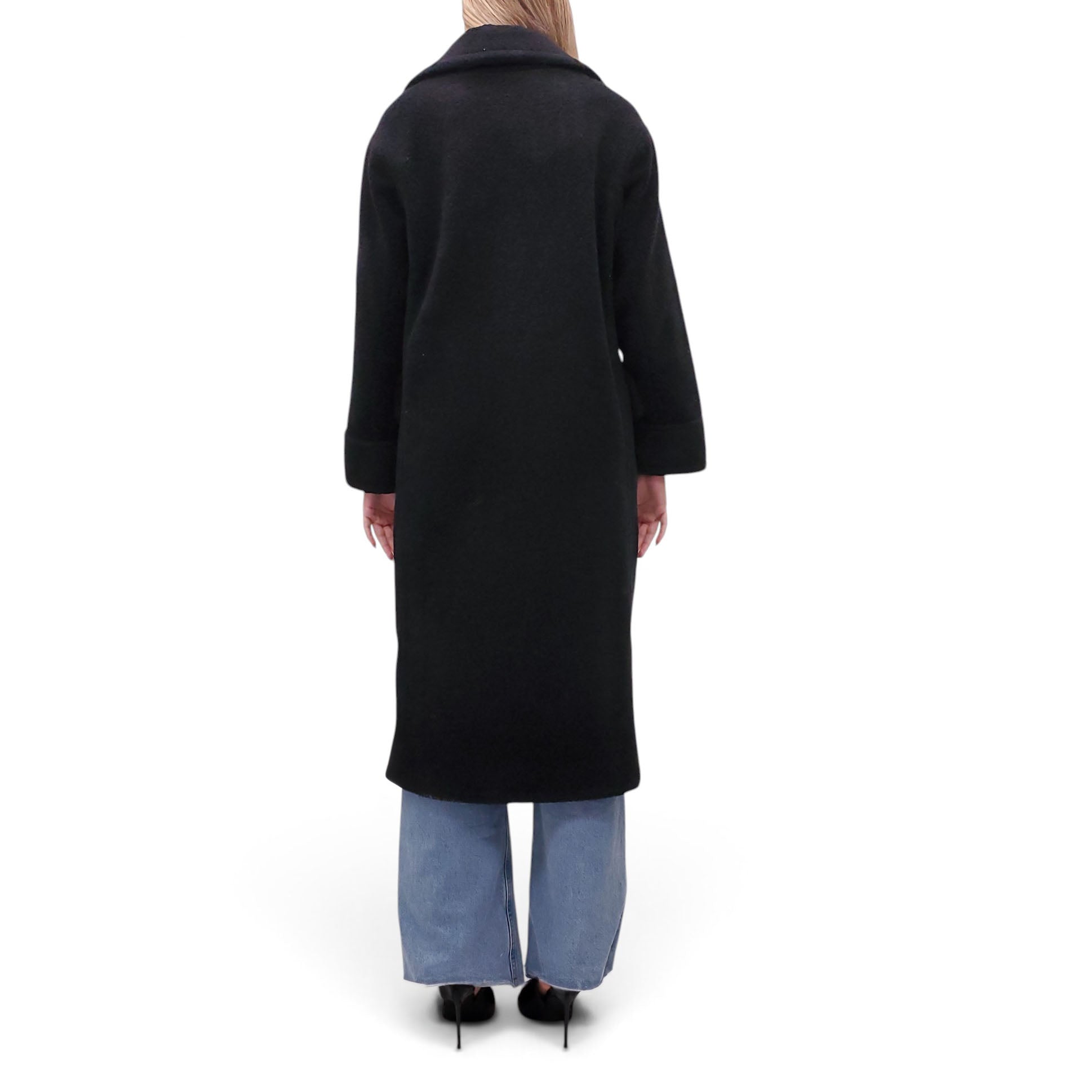 SMYTHE BLACK TEDDY COAT - SIZE XS