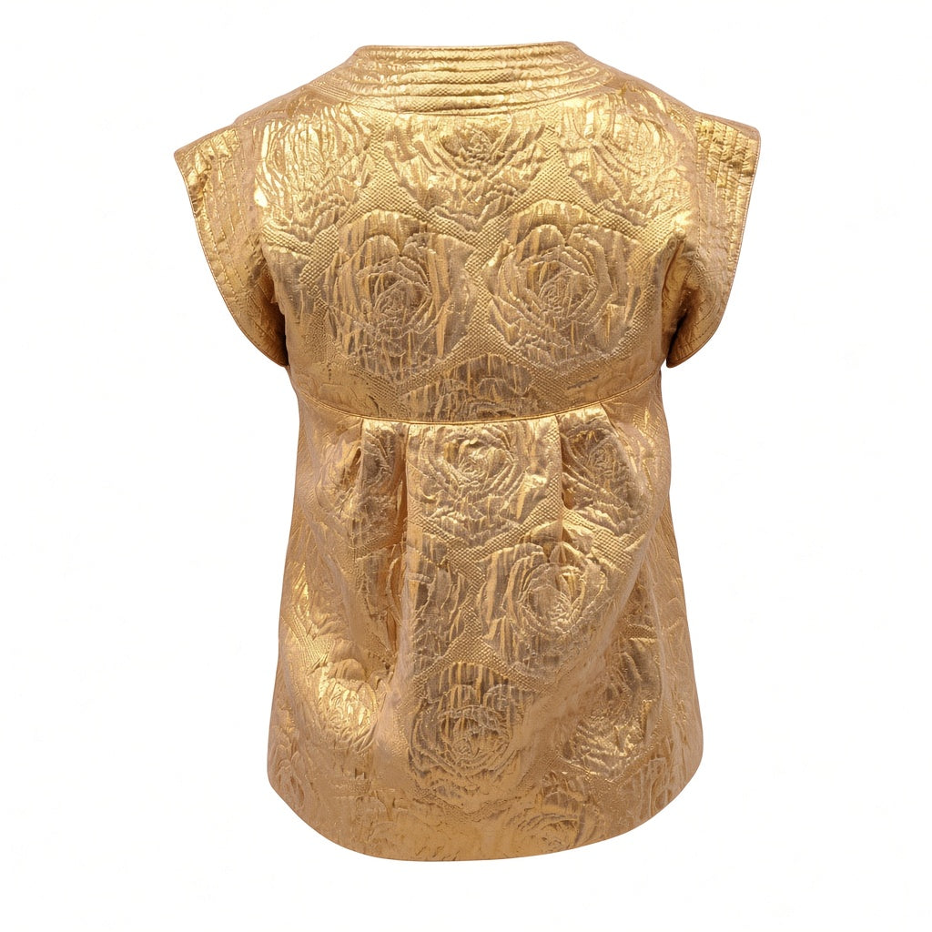 SMYTHE GOLD RUNWAY BLOUSE  - SIZE S/P