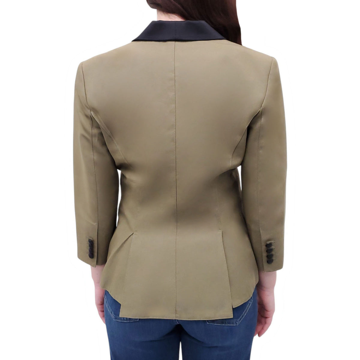 SMYTHE KHAKI TUXEDO STYLE BLAZER - SIZE 8