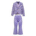 SMYTHE PURPLE PATTERNED SUIT - SIZE 12