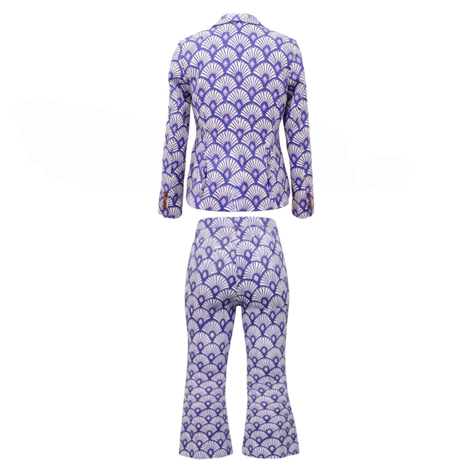 SMYTHE PURPLE PATTERNED SUIT - SIZE 12